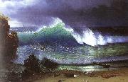 The Shore of the Turquoise Sea Albert Bierstadt